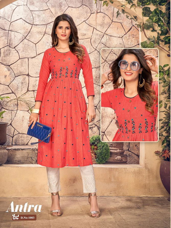 Kanasu Antra New Latest Ethnic Wear Designer Kurti Collection